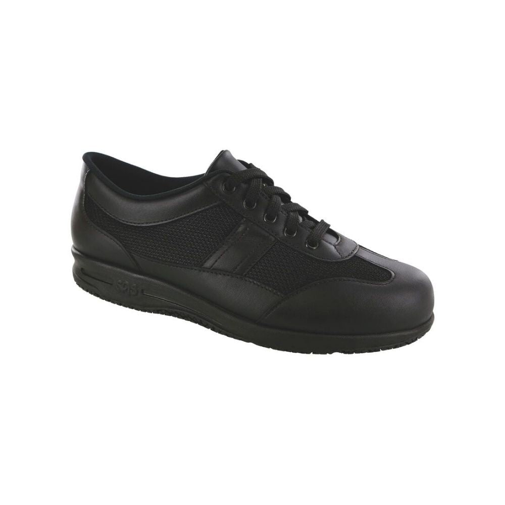 SAS Women’s Reverie Non-Slip Leather & Mesh Lace-Up - Black 1