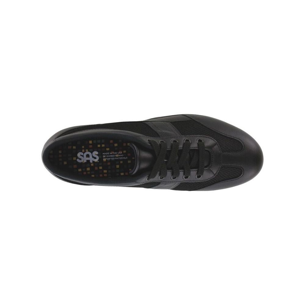 SAS Women’s Reverie Non-Slip Leather & Mesh Lace-Up - Black 2
