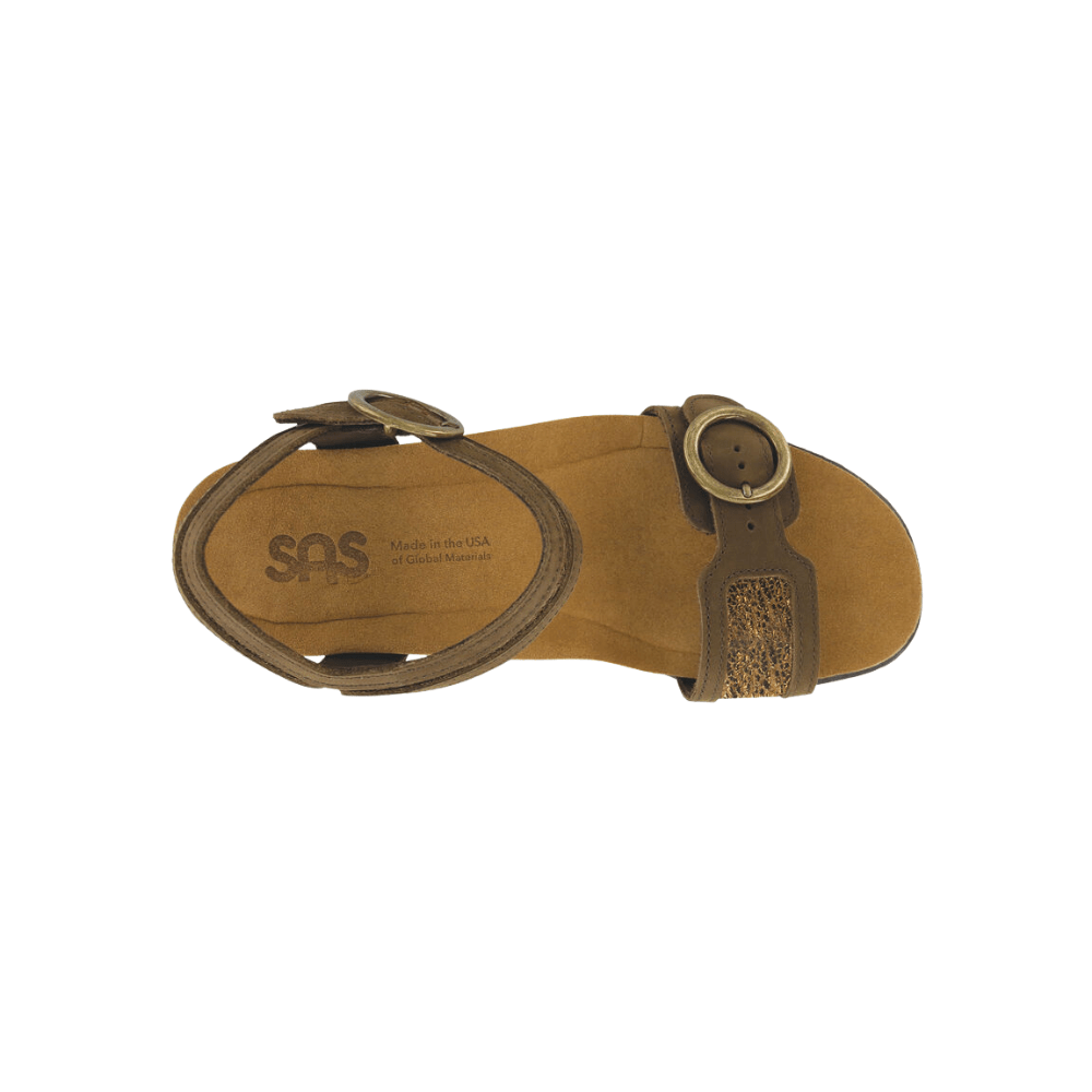 SAS Women's Seight Wedge Sandal - Bronze Age 2