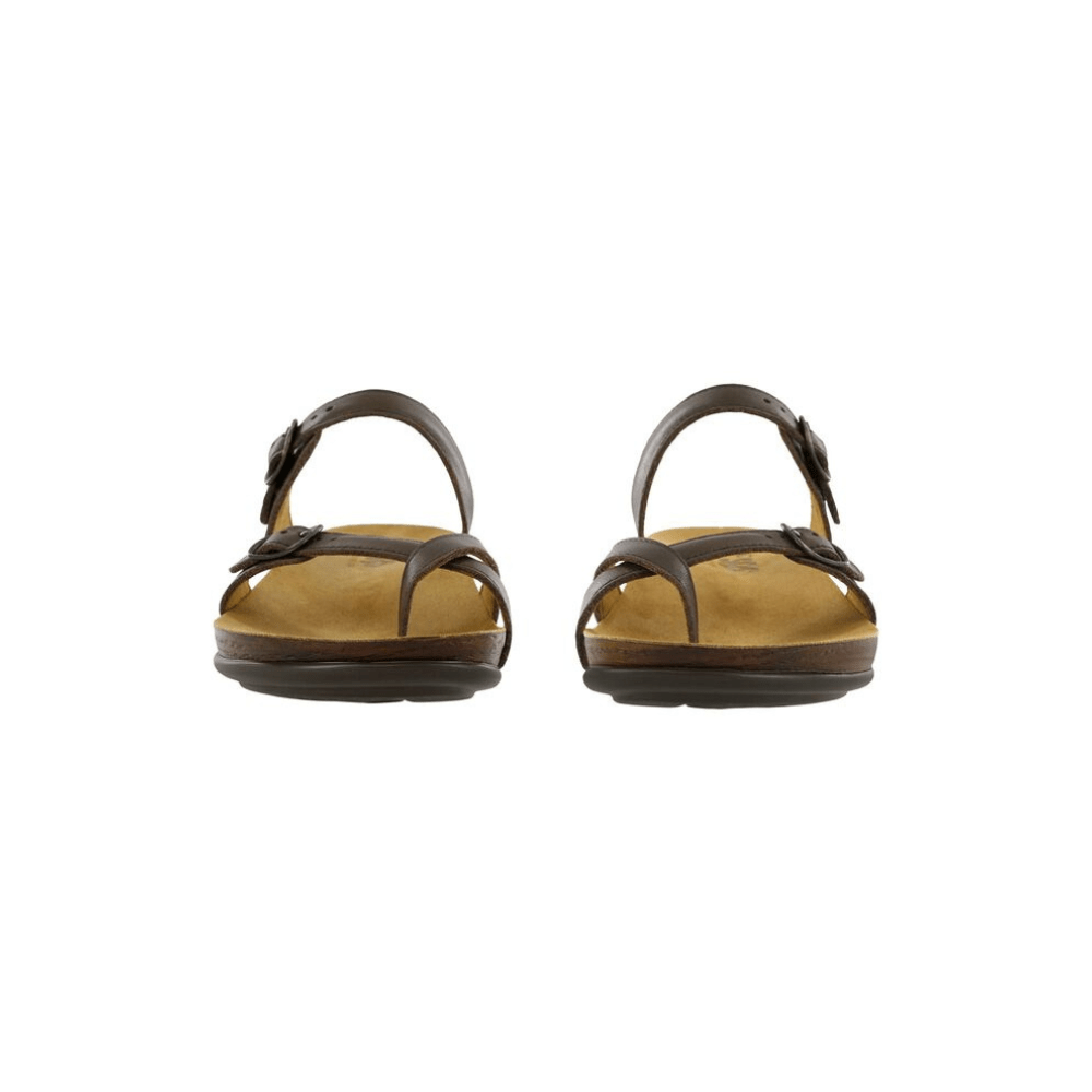 SAS Women’s Shelly Leather Adjustable Slide Sandal – Coffee 4