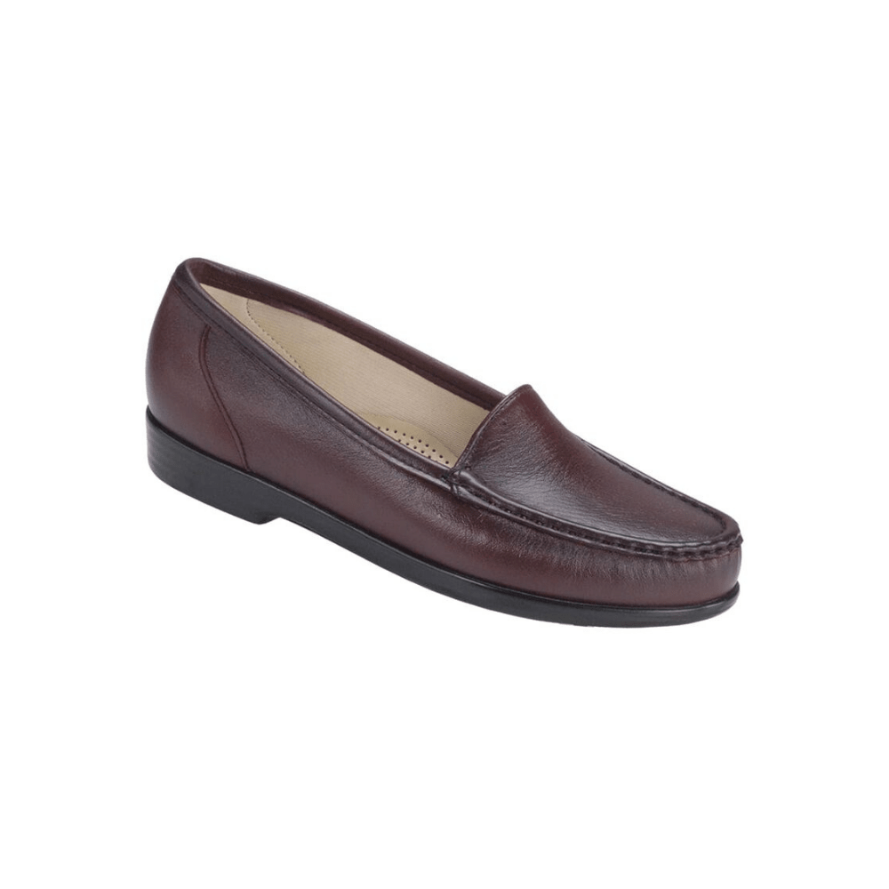 SAS Women's Simplify Leather Slip-On Loafer – Antique Wine 1