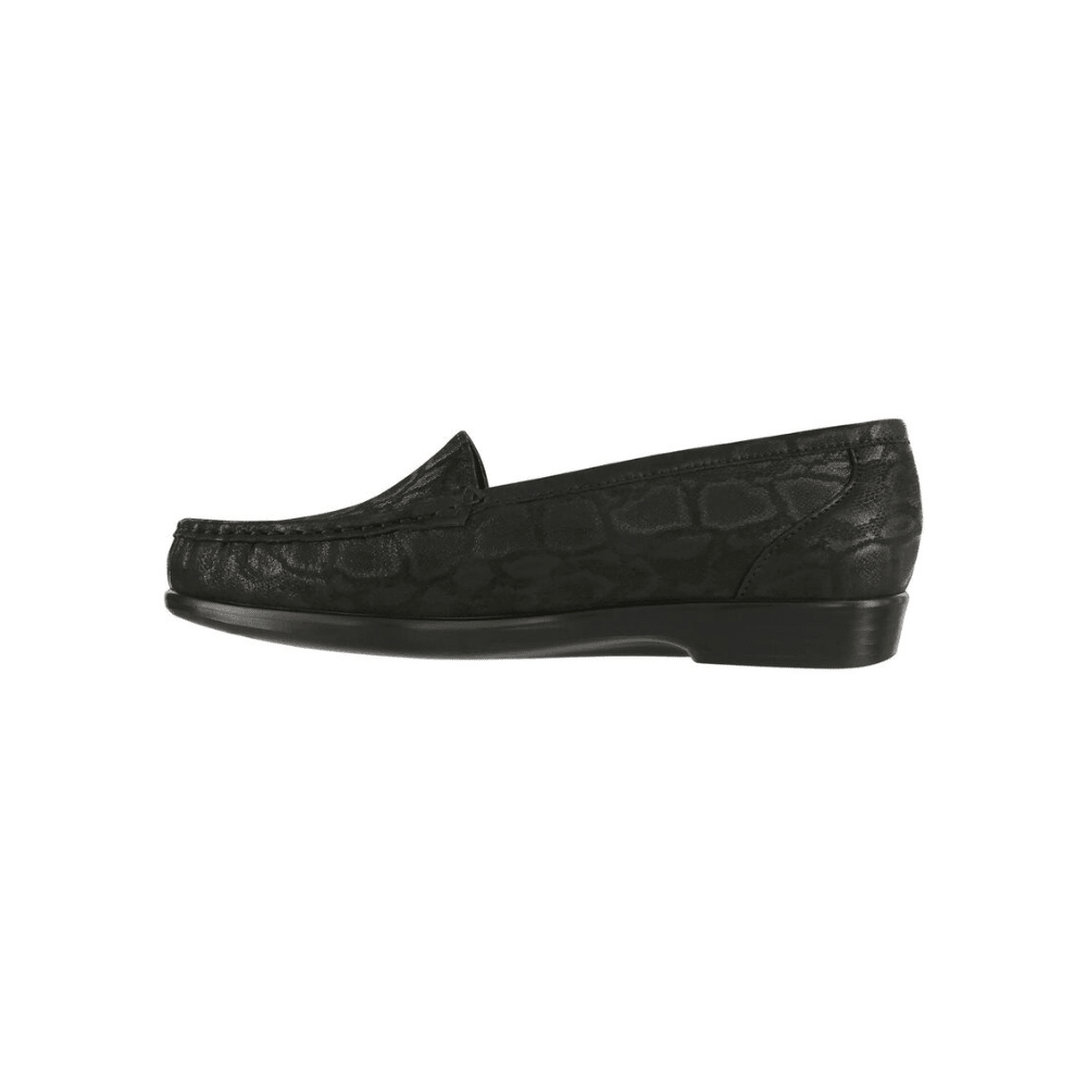 SAS Women's Simplify Leather Slip-On Loafer – Nero Snake 5
