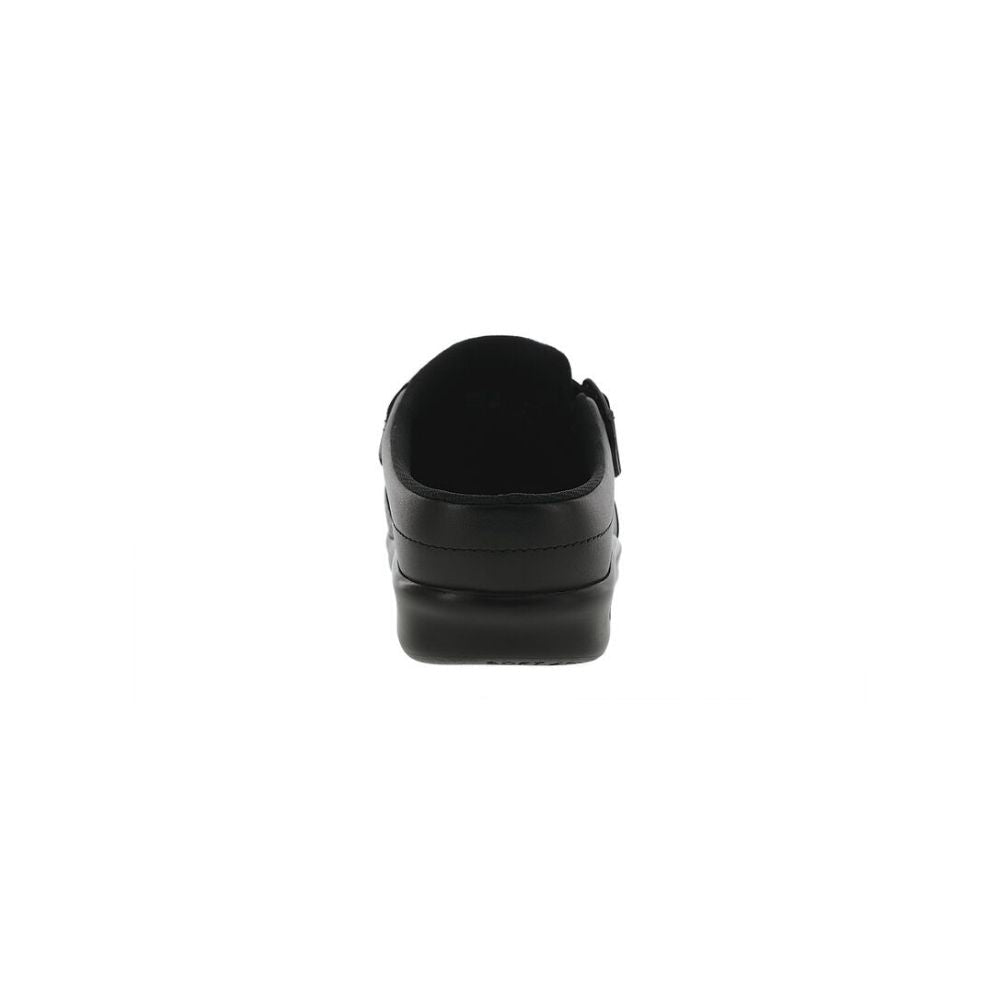 SAS Women’s Slip-On Leather Orthotic Comfort Clog – Black 3