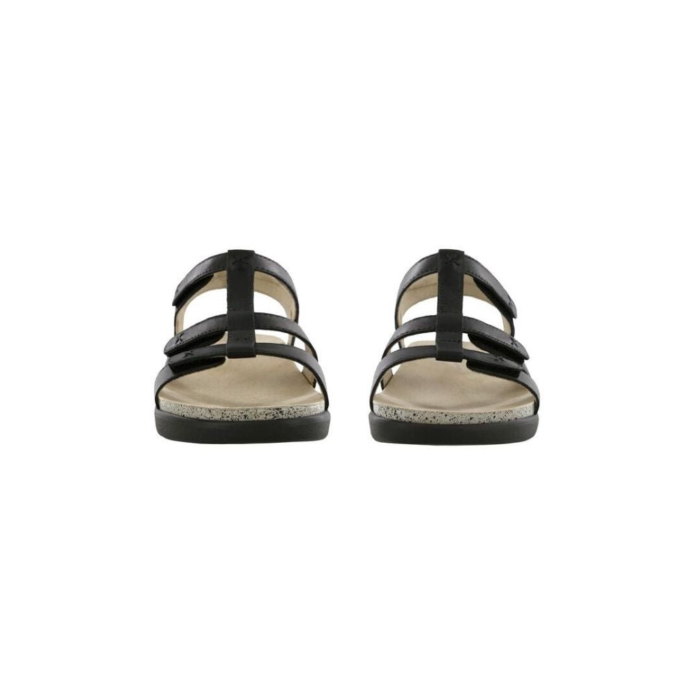 SAS Women’s Sorrento Leather Comfort T-Strap Sandal - Black 4