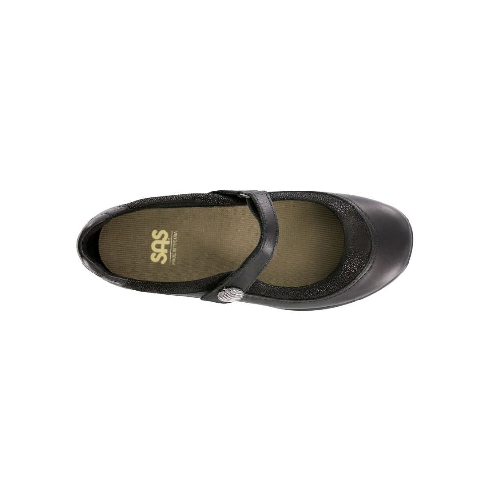 SAS Women’s Step Out Ergonomic Mary Jane Shoe - Black 4