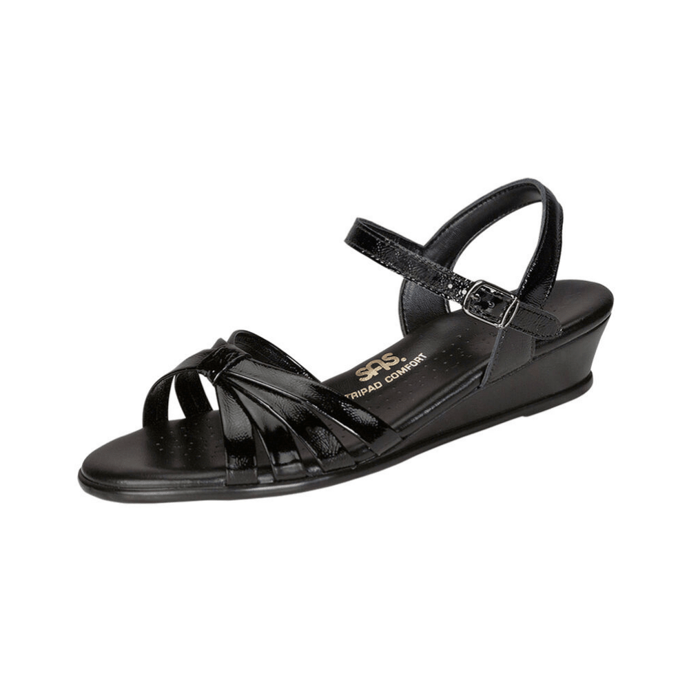SAS Women’s Strippy Sandal – Black Patent 5