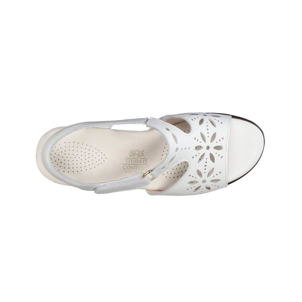 SAS Women’s Sunburst Comfort Dress Sandal – White 3