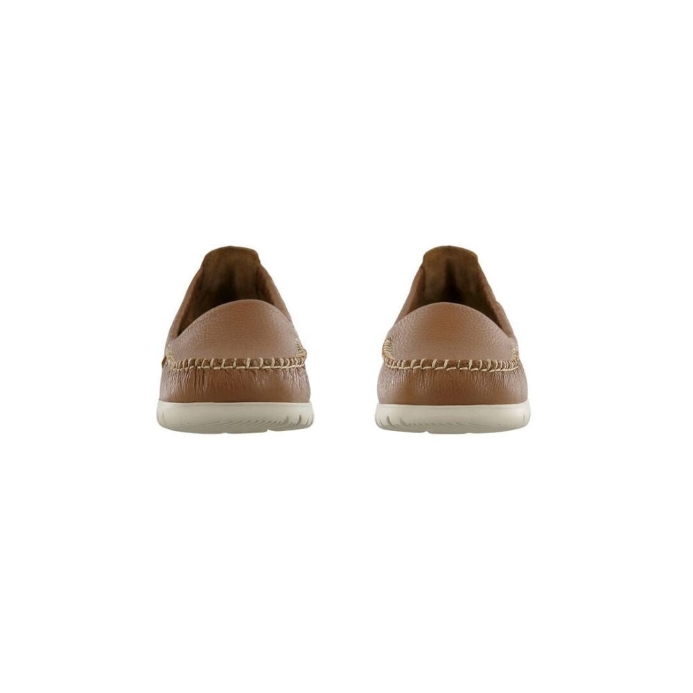 SAS Women’s Sunny Ultra-Flexible Folding Leather Flat Shoe – Pecan Brown 3