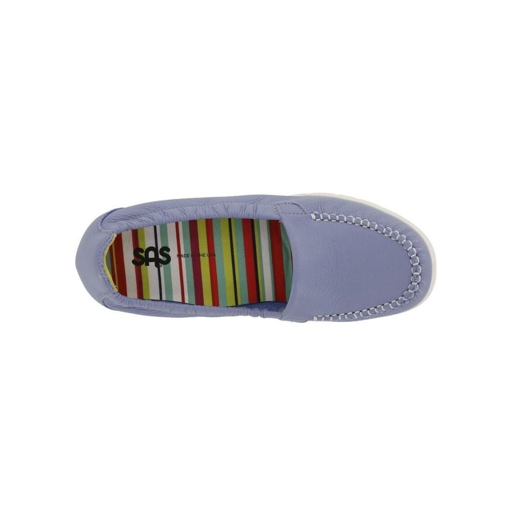 SAS Women’s Sunny Ultra-Flexible Folding Leather Flat Shoe - Periwinkle 2