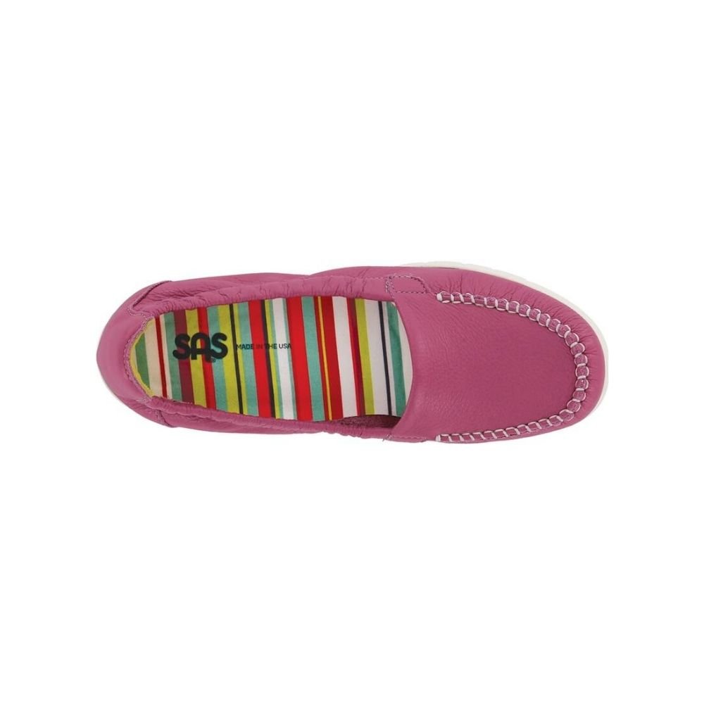 SAS Women’s Sunny Ultra-Flexible Folding Leather Flat Shoe – Pink 4