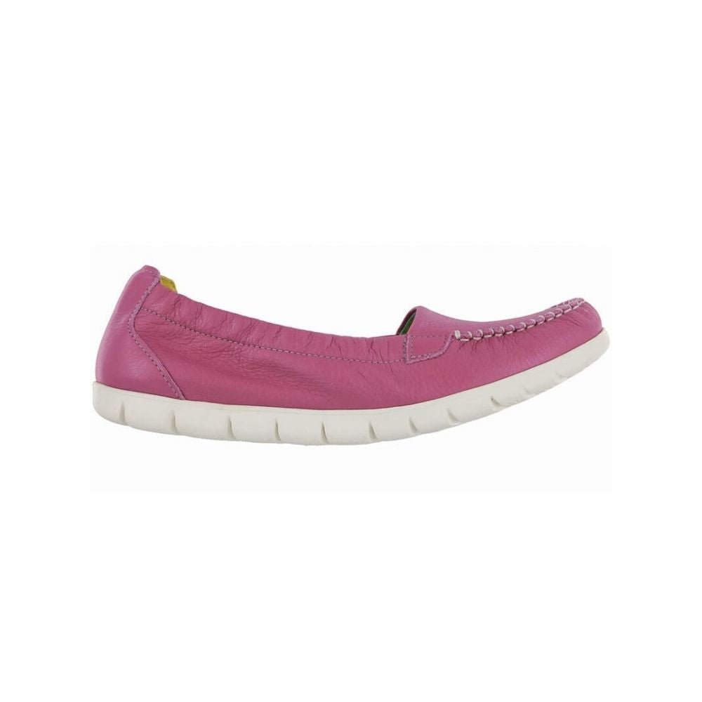 SAS Women’s Sunny Ultra-Flexible Folding Leather Flat Shoe – Pink 5