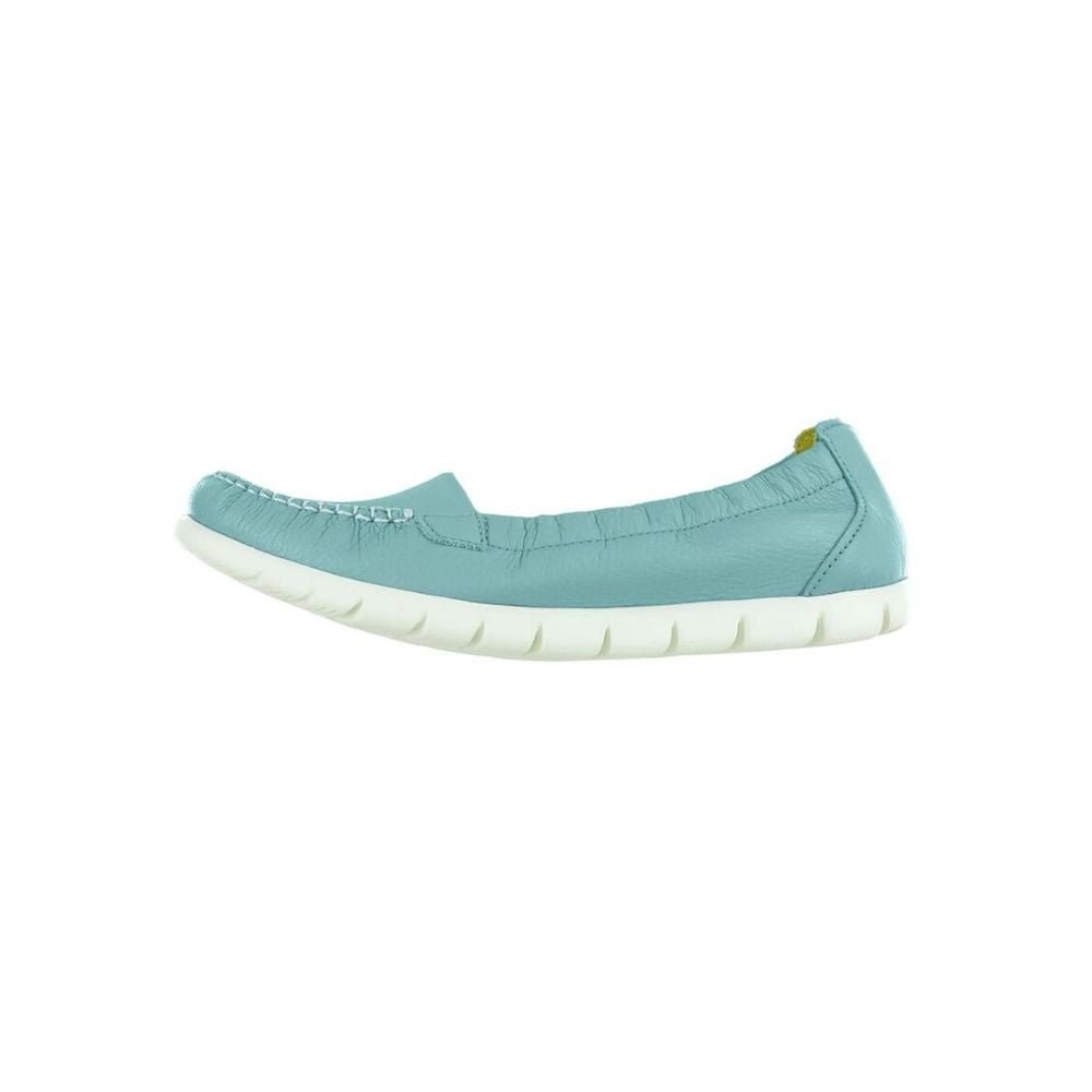 SAS Women’s Sunny Ultra-Flexible Folding Leather Flat Shoe – Teal 4