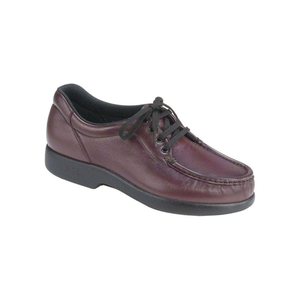 SAS Women’s Take Time Comfort Lace Up Loafer– Antique Wine 1