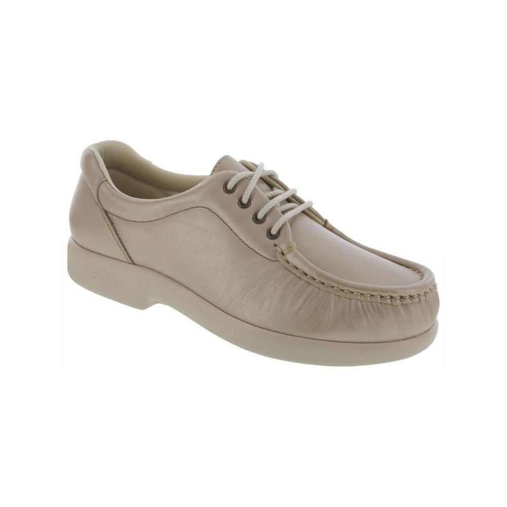 SAS Women’s Take Time Comfort Lace Up Loafer – Champagne 1