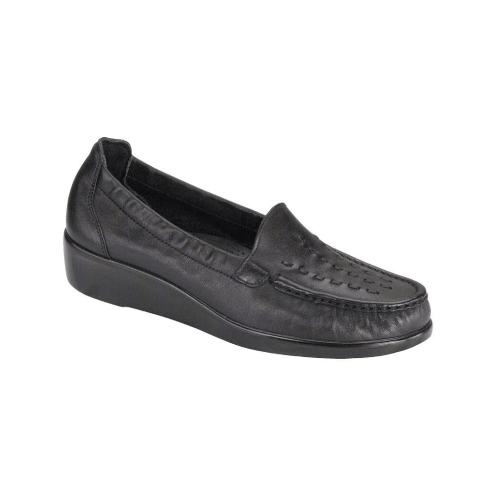 SAS Women’s Weave Handcrafted Comfort Clog – Black 1