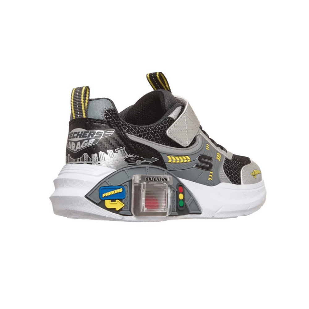 Skechers Boys' Garage Interactive Sneakers - Silver / Black 6
