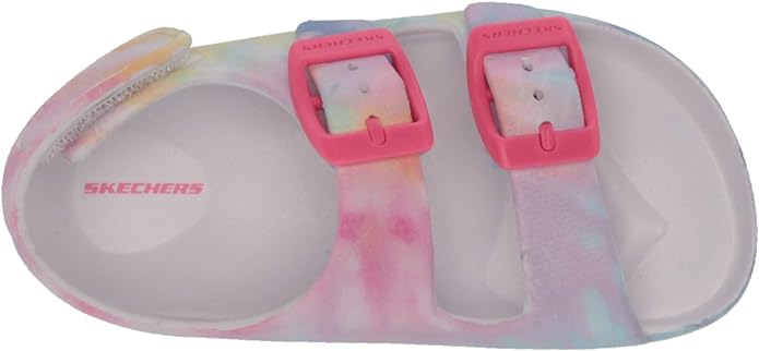 Skechers Girl's Foamies Lil Cali Blast - Lil Summer D Slide Sandal, Multi 4