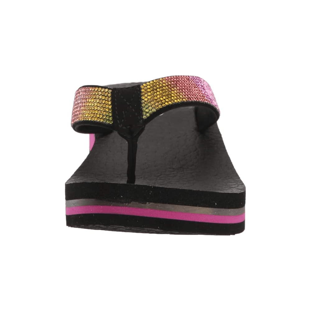 Skechers Kids Girls Vinyasa Sparks Sandals, Black/Multi 5