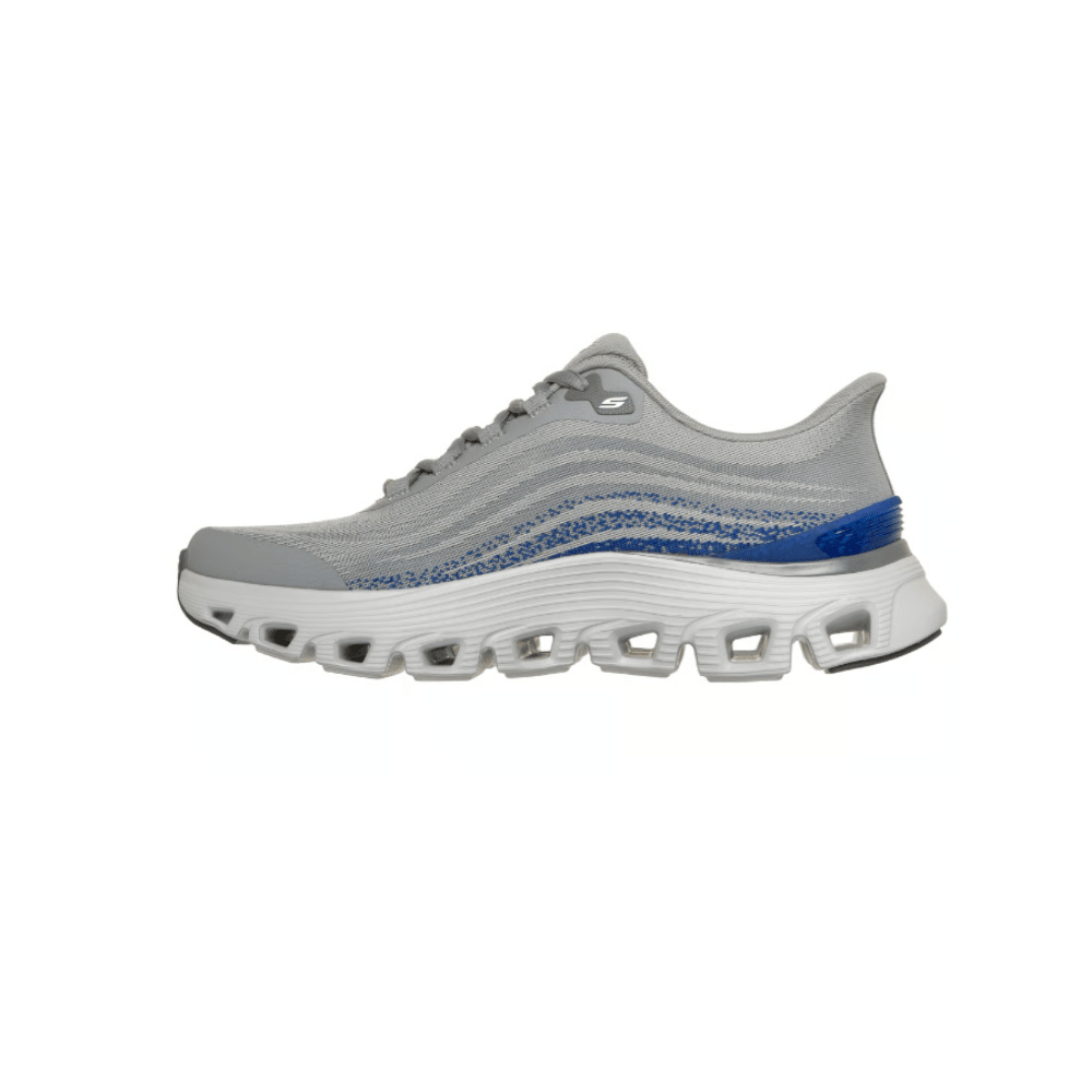 Skechers Men’s Arch Fit Glide-Step Wave – Zanaro (Gray/Blue) 5