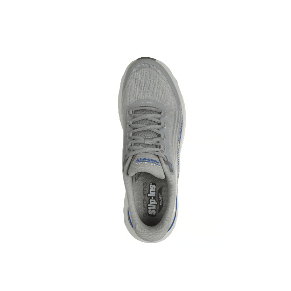 Skechers Men’s Arch Fit Glide-Step Wave – Zanaro (Gray/Blue) 4