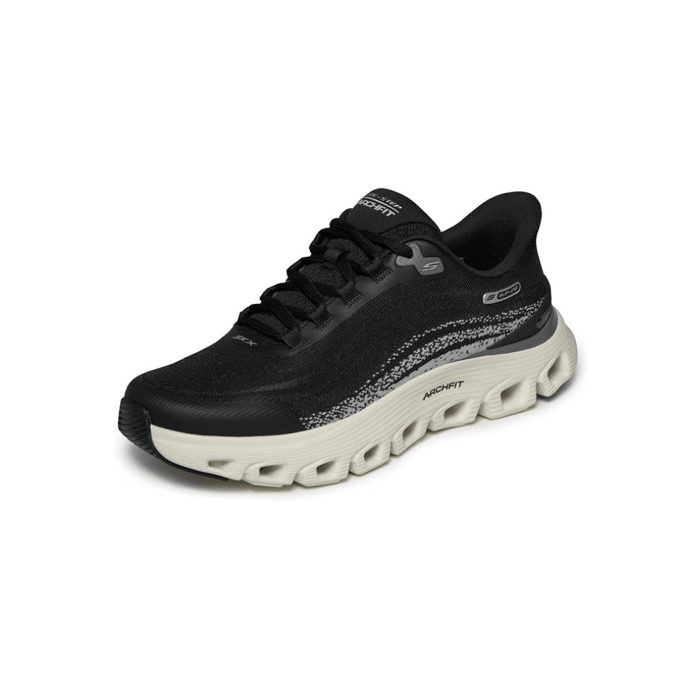 Skechers Men’s Slip-ins Arch Fit Glide-Step Wave – Zanaro (Black) 6