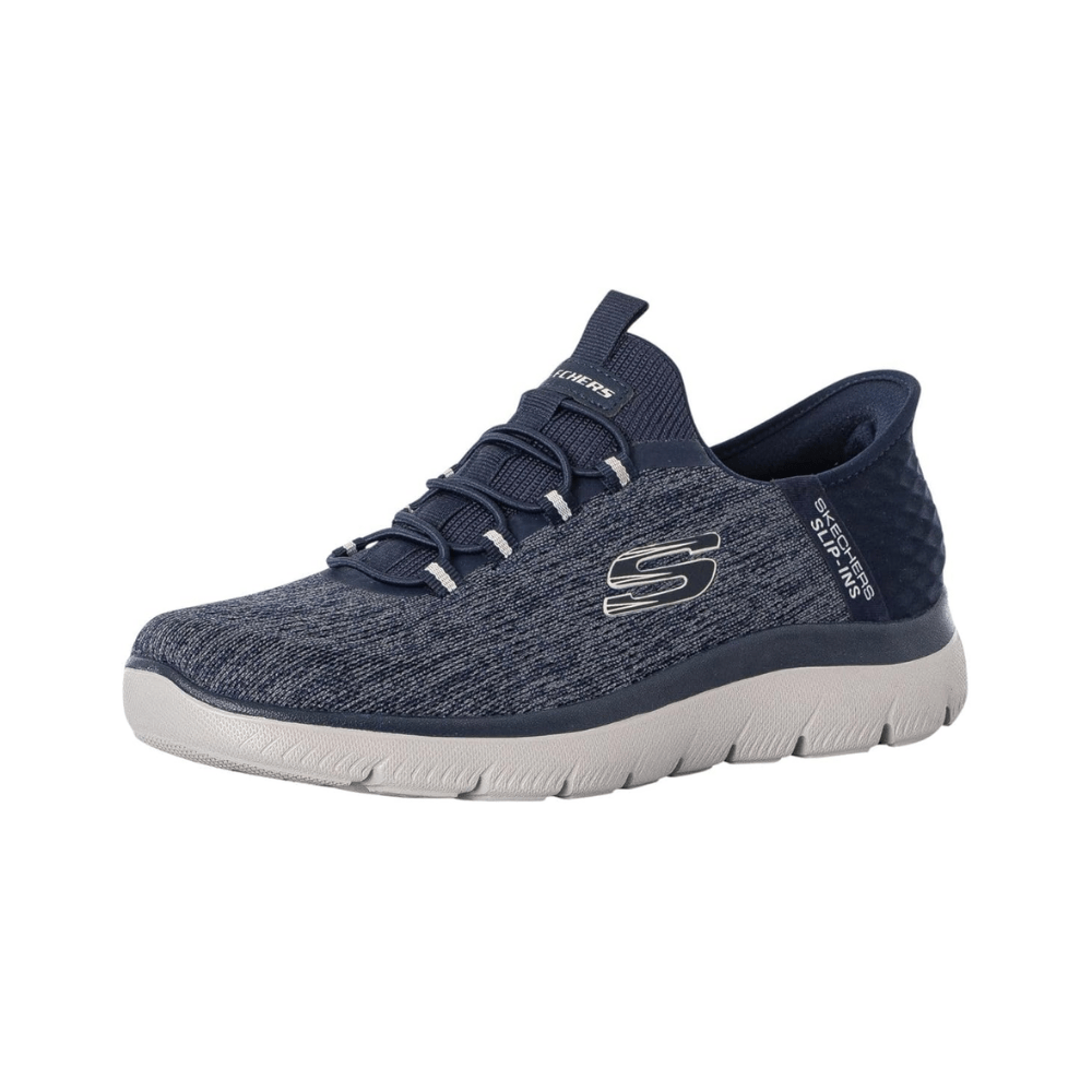 Skechers Men's Summits Key Pace Hands Free Slip - in Comfortable Sneaker, Navy 4