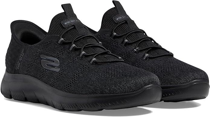 Skechers Men's Summits Key Pace Hands Free Slip - in Loafer, Black/Black 5