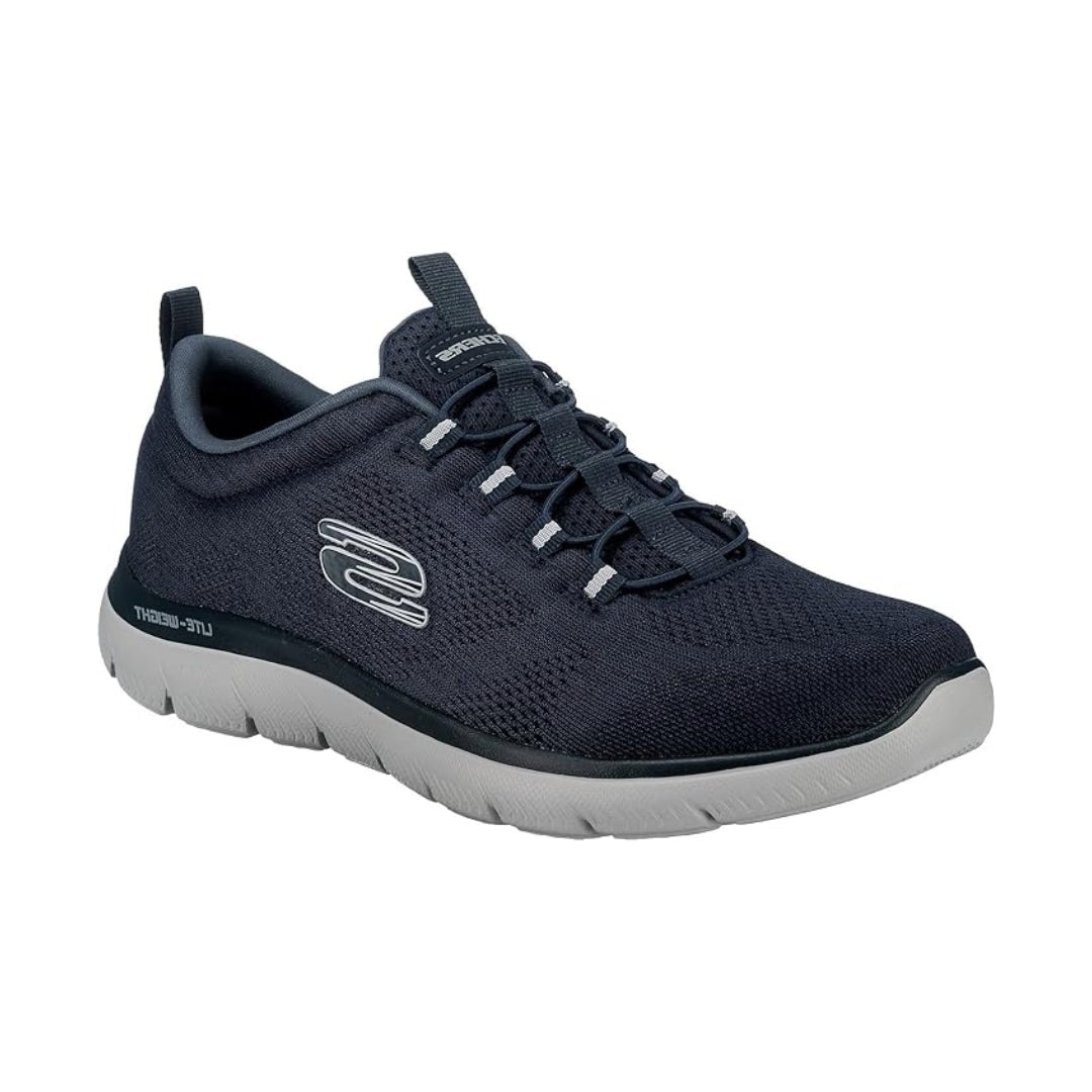 Skechers Men's Summits - Louvin Wide Width Slip - On Sneaker, Navy 232186W 3