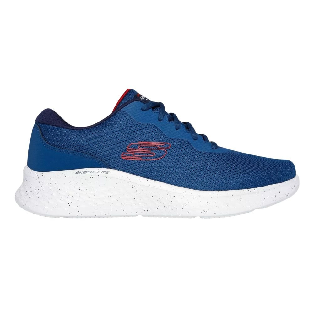 Skechers Shoes Men Memory Foam Sport Blue White Comfort Casual Walk Lite 232830 1