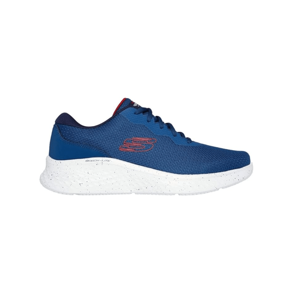 Skechers Shoes Men Memory Foam Sport Blue White Comfort Casual Walk Lite 232830 1