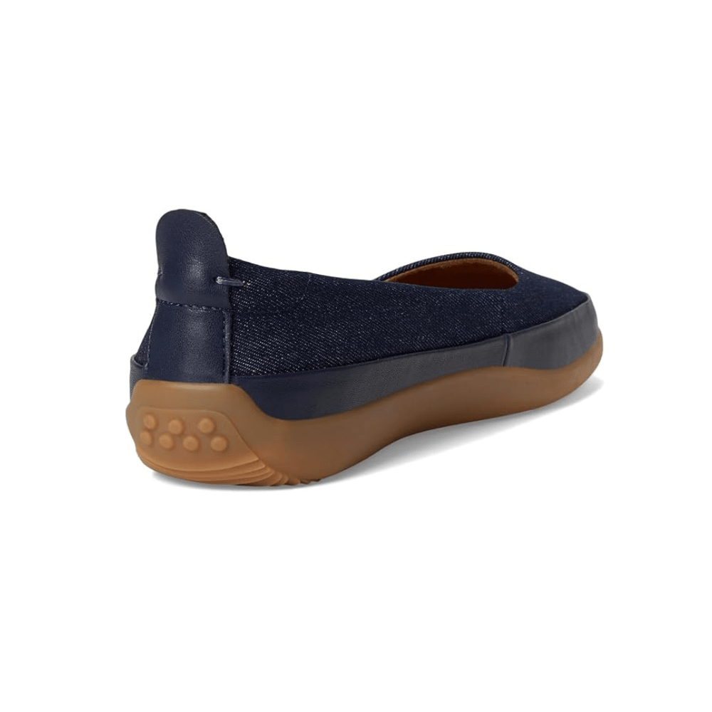 SoftWalk Disa Women's Asymmetric Leather Slip-On Flat - Denim Blue 4