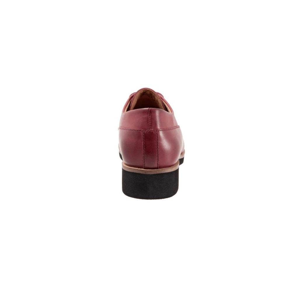 SoftWalk Whitby Women's Leather Derby Oxford - Dark Red 3