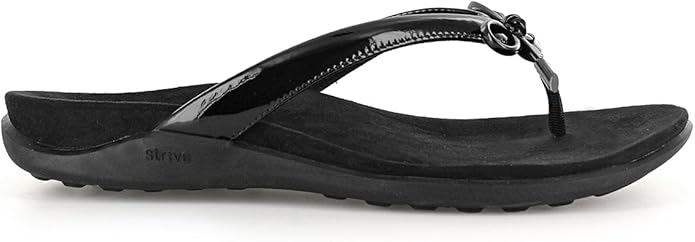 Strive Island Women's Stylish Comfort Black Sandal 2