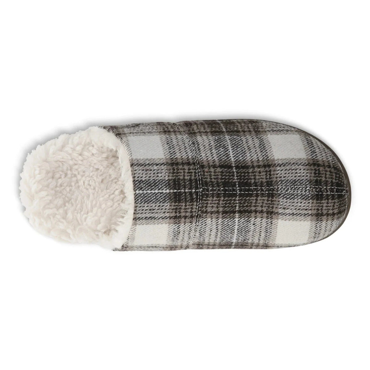 Vionic Alfons Men's Orthotic Comfort Slipper Black Plaid 3