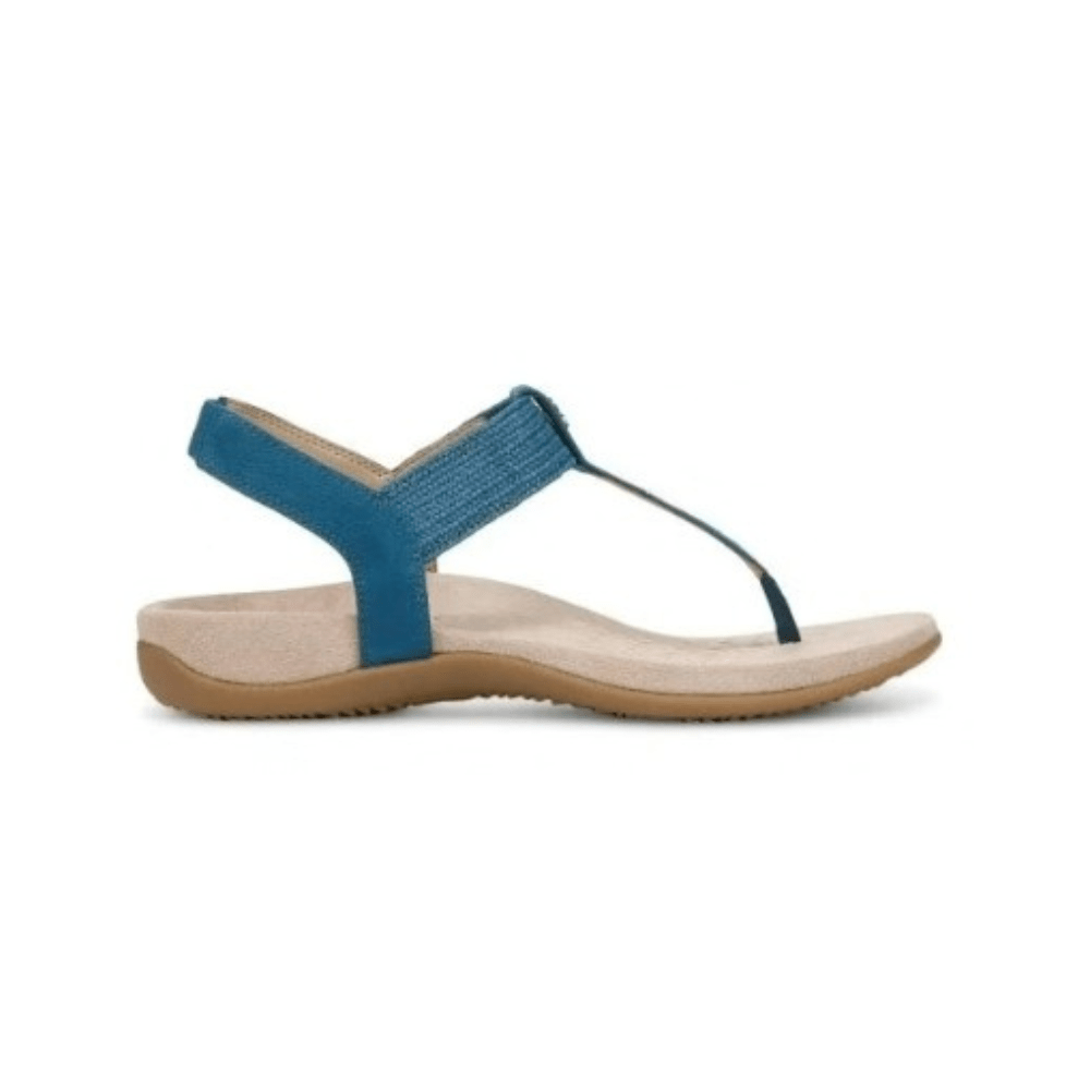 Vionic Brea Toe Post Slingback Sandal Celestial Teal Nubuck I9863L5403 2