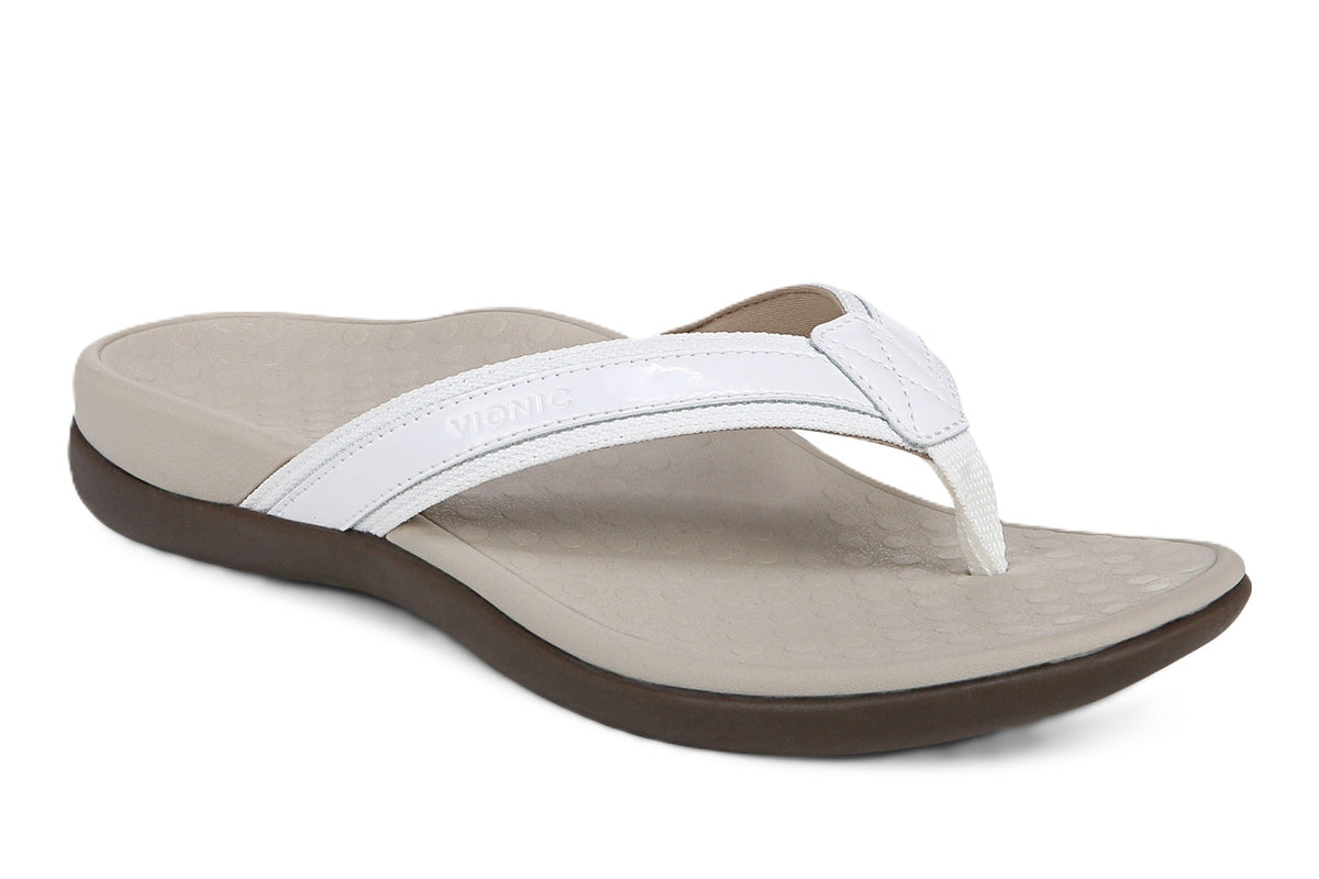 Vionic TIDE II Toe Post White Women's Flip Flop Sandal - Women's SandalVionic