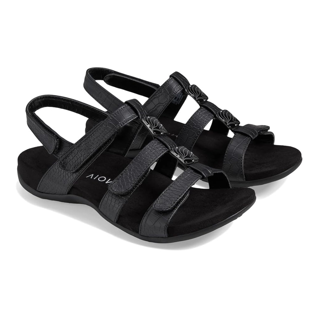 Vionic Women's Amber strappy Black Sandals 1