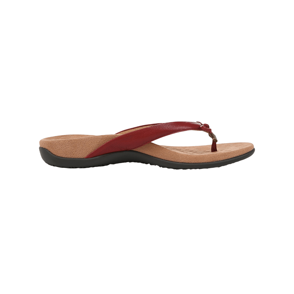 Vionic Women's Bella Leather Thong Sandals Flip - Flop Syrah I0929L1601 2