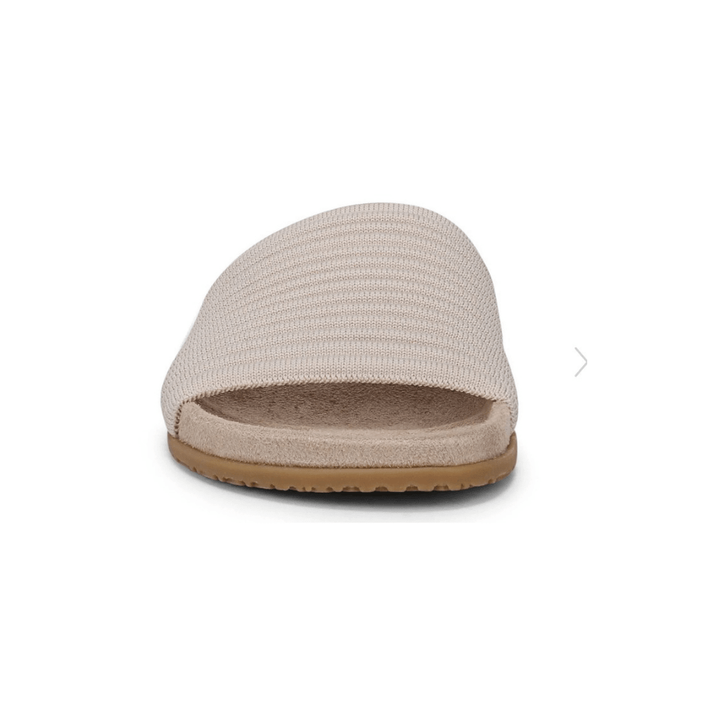 Vionic Women's Evie Knit Orthotic Slide Sandals - Cream 6