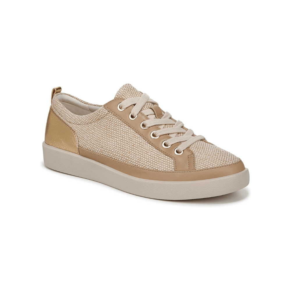 Vionic Women's Winny 2 Sneaker - Linen Canvas Gold 3
