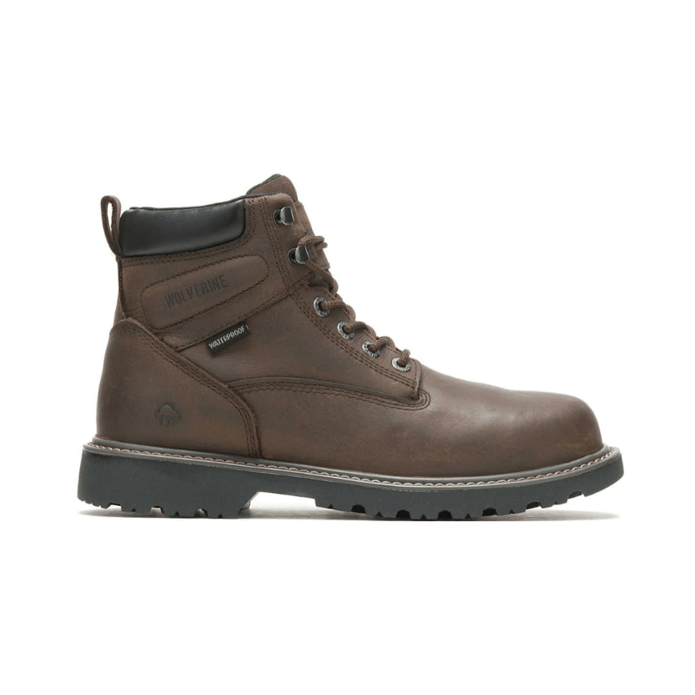 Wolverine Floorhand Dark Brown Waterproof 6" Men's Work Boot 1
