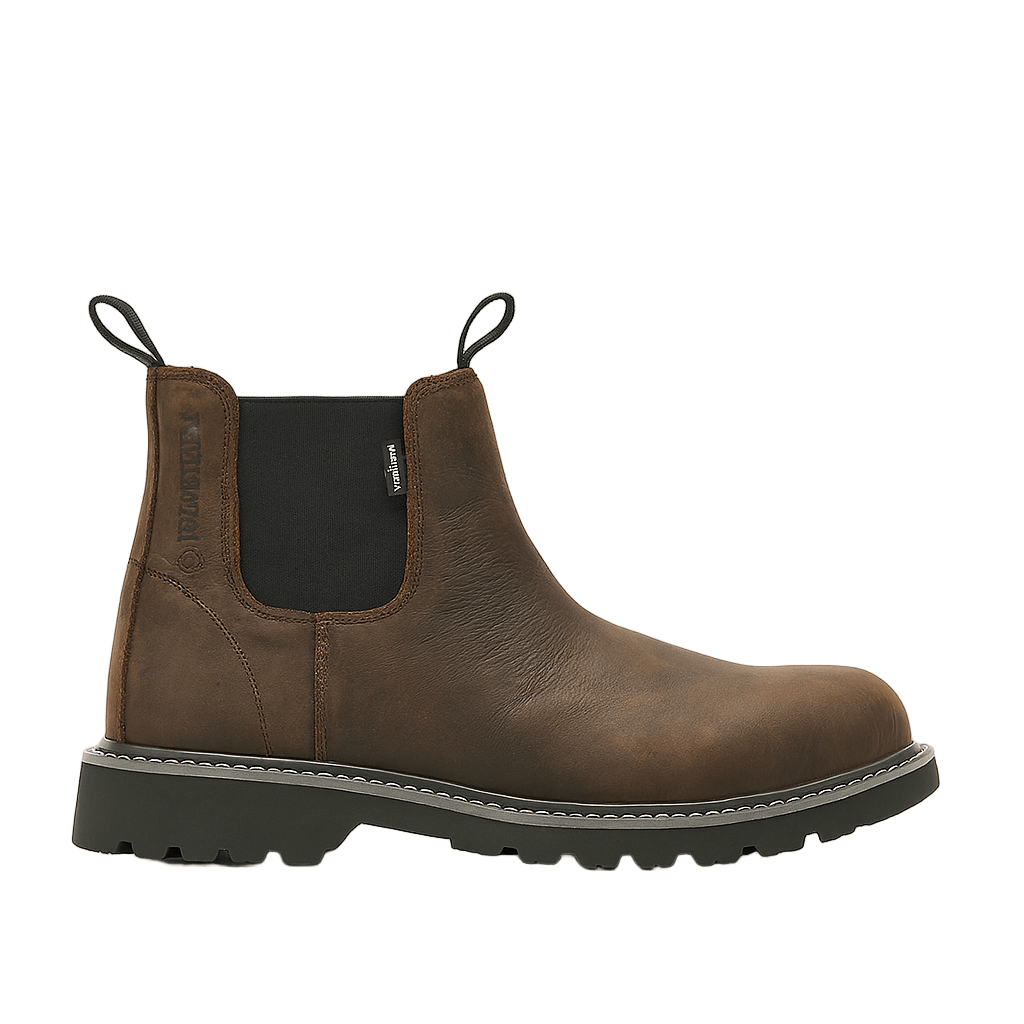 Wolverine Men's Floorhand Steel-Toe Work Romeo Dark Brown Boot W221018 1