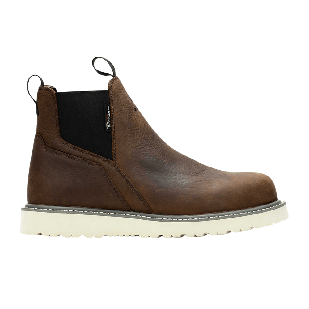 Wolverine Men's Trade Wedge Brown Waterproof Steel Toe Romeo W230040 1