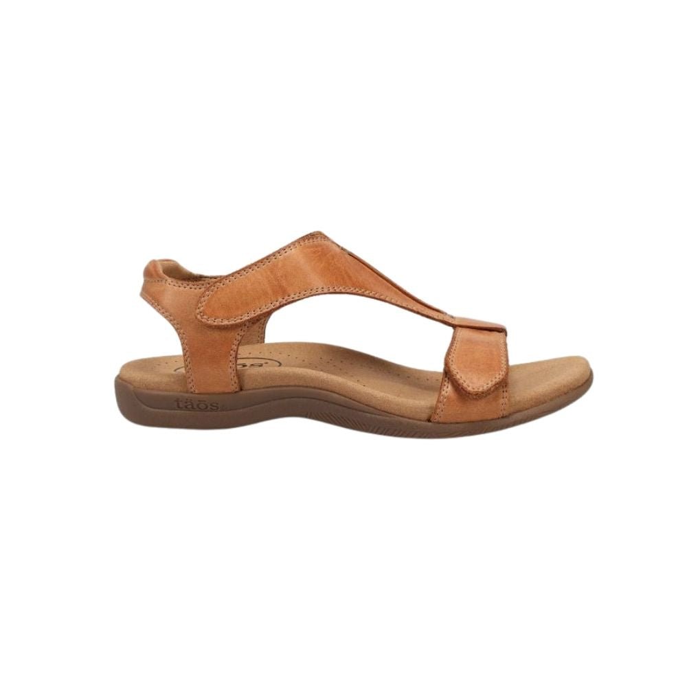 Women's Taos The Show Leather Support Sandals - Caramel 1