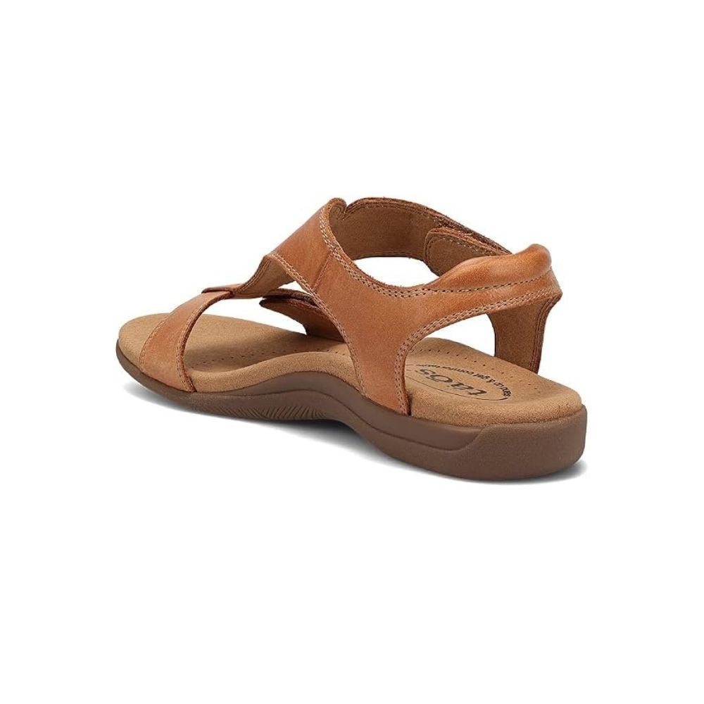 Women's Taos The Show Leather Support Sandals - Caramel 3