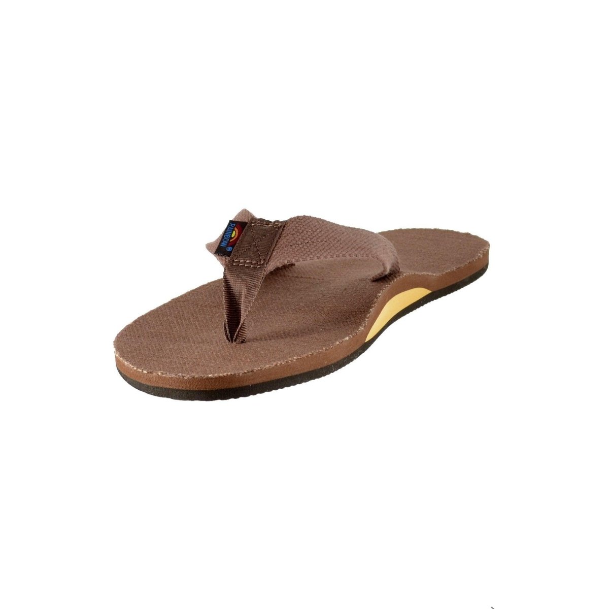 Rainbow Sandals Men's Hemp Single Layer Brown Flipflop 3