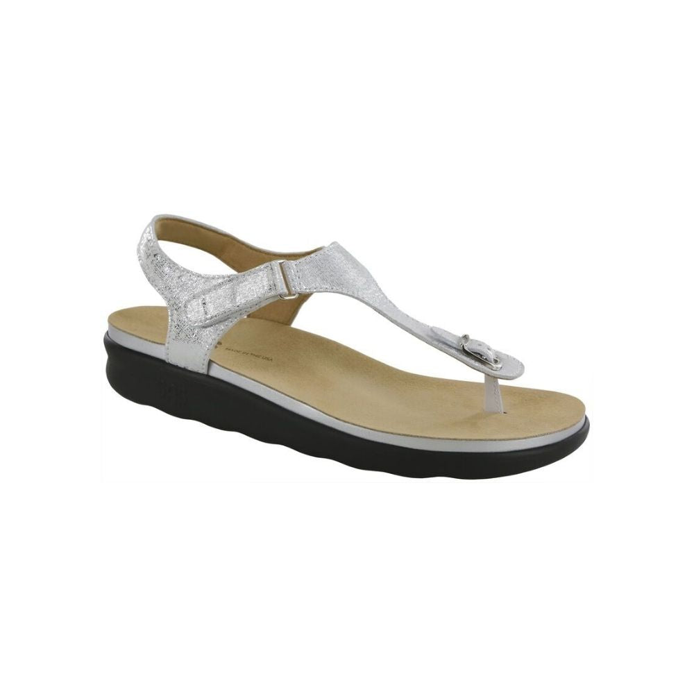 SAS Women’s Marina Sandal - Shiny Silver