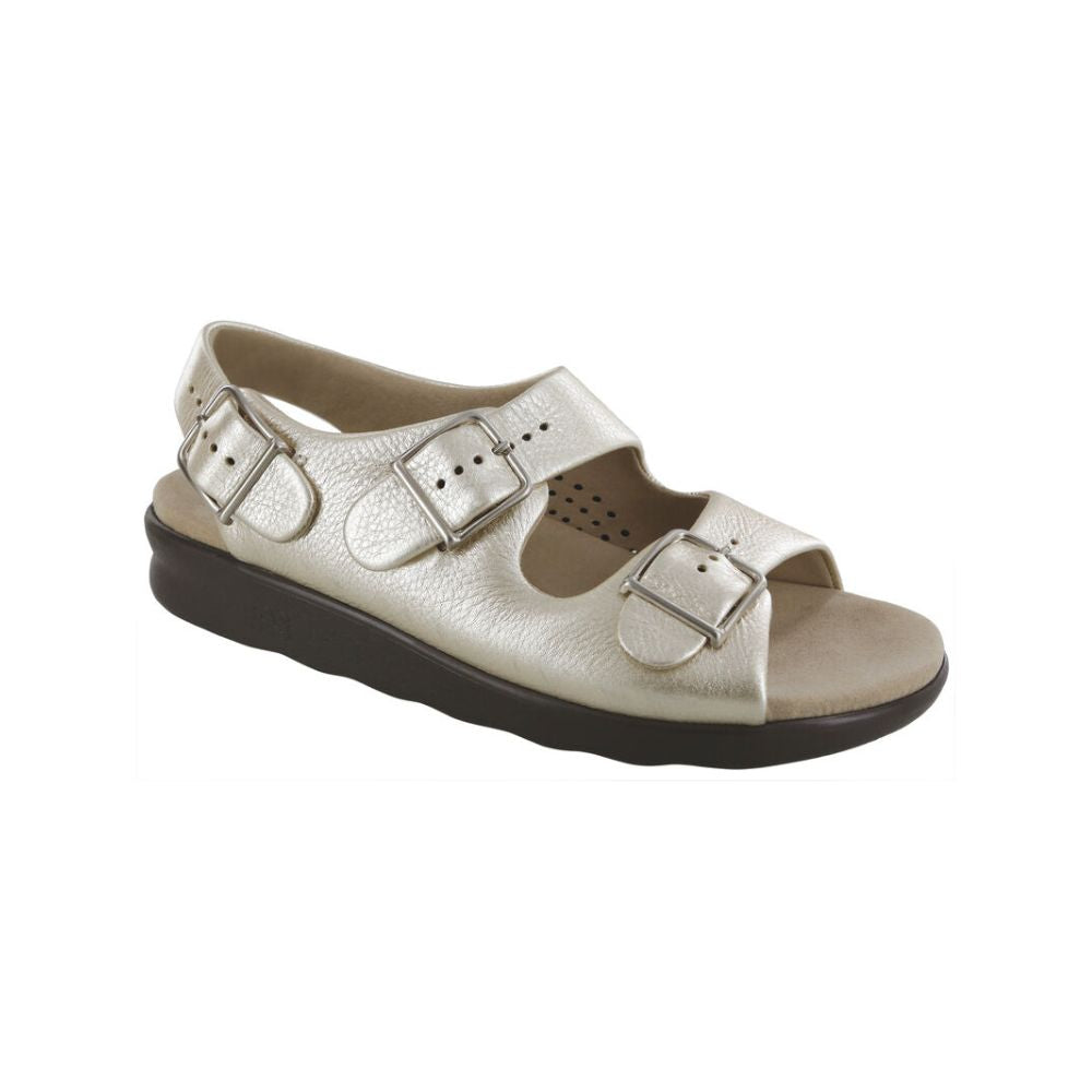 SAS Women’s Relaxed Supportive Leather Slip-On Shoe – Sunbeam