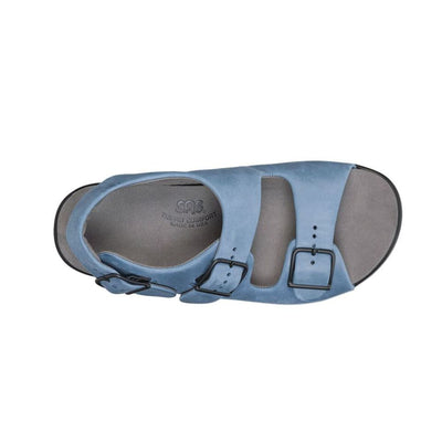 SAS Women’s Relaxed Supportive Leather Slip-On Shoe – Denim