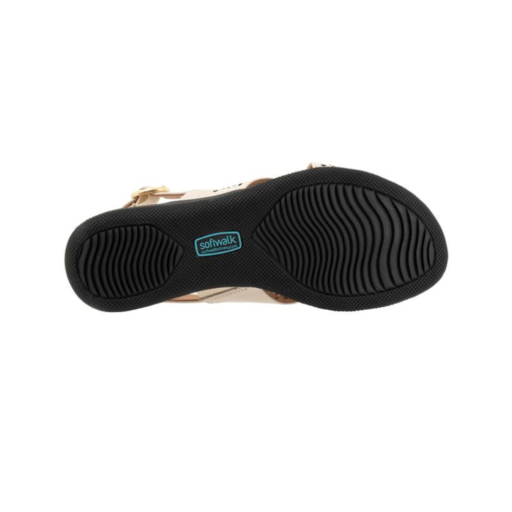 SoftWalk Tillman Sling Perf Sandal - Bone